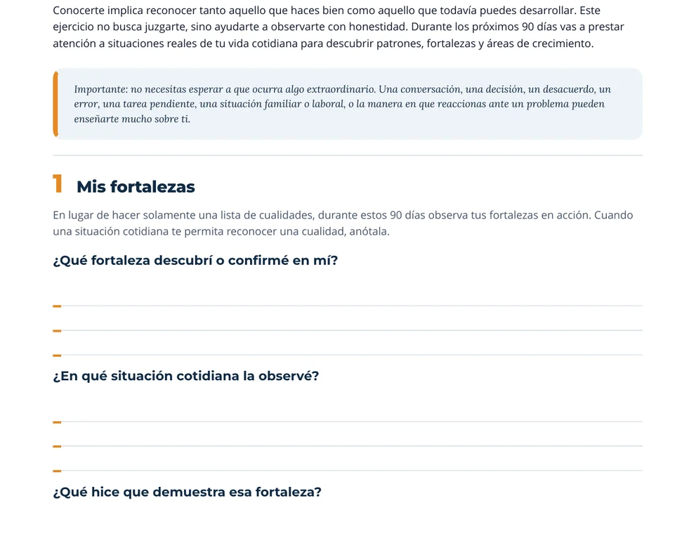 Detalle ampliado de las preguntas